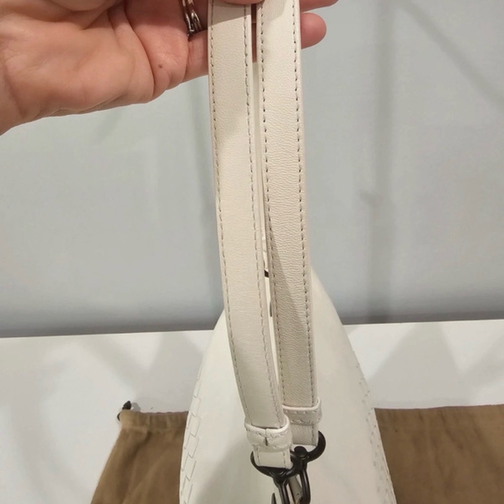 Bottega Veneta White Intrecciato Leather Tote Medium Size - Picture 4 of 16